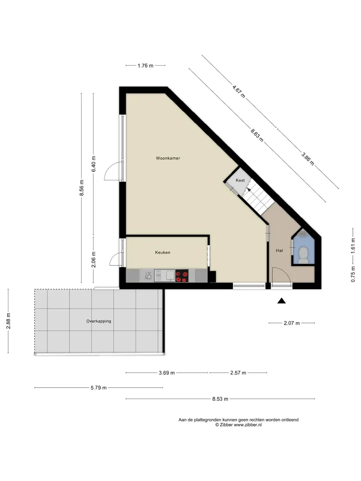 Plattegrond zolder